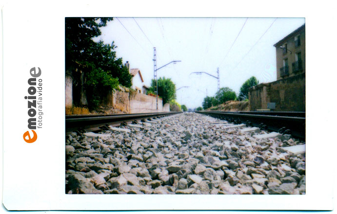ariza03 vías del tren en Ariza ( Zaragoza )